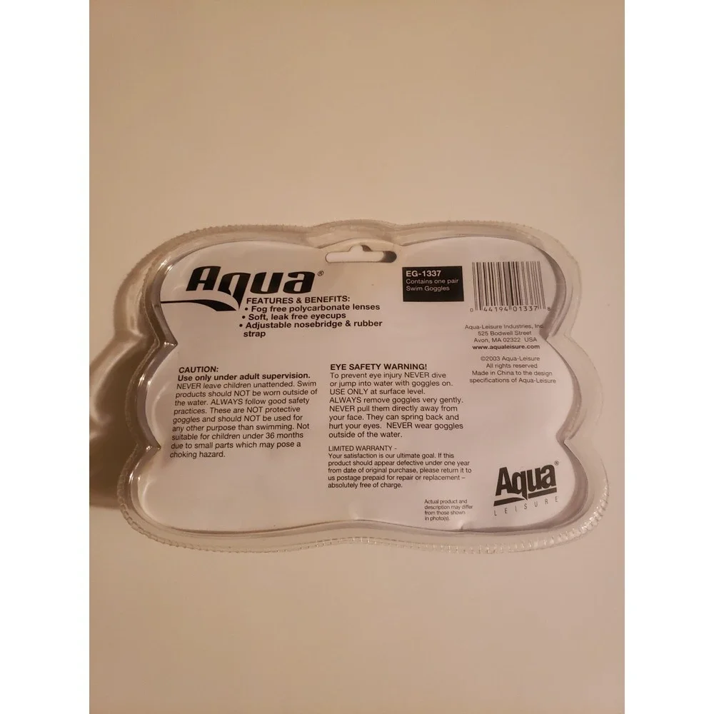 Aqua‎ Swim Goggles Sport EG-1337 * NEW *